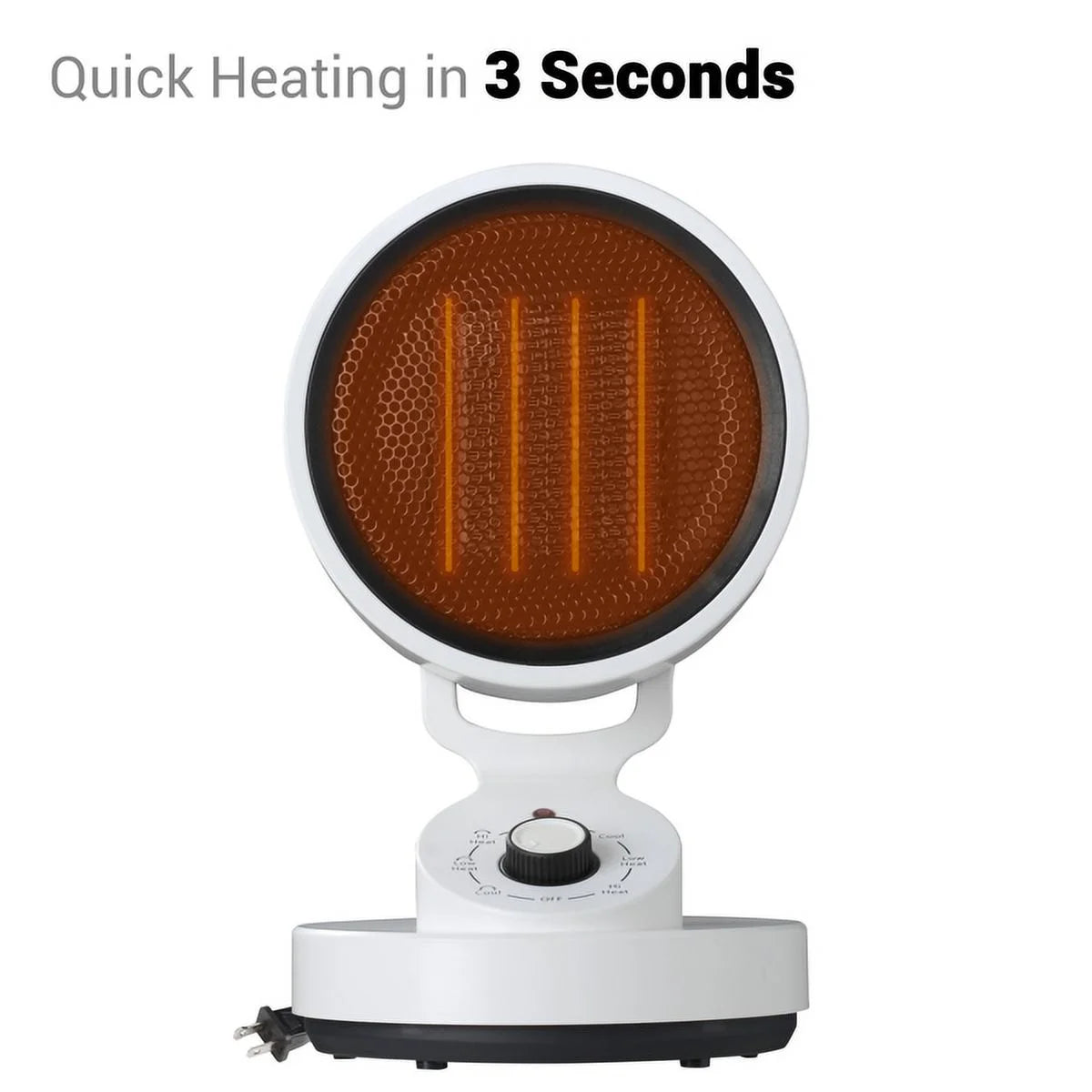 Electric space heater cooling fan, 2-in-1 space warm & cool fan,with 3 modes including high heat (1500w), low heat (900w), and cool mode (10w) , quick heat up machine for home, office