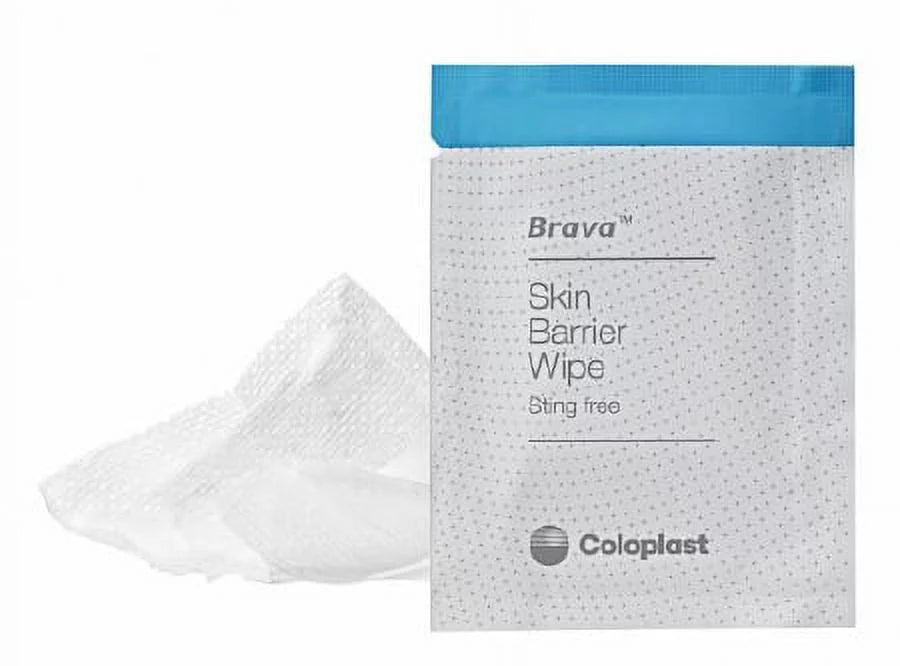 Coloplast 120215 - brava skin barrier wipe, sting-free, alcohol-free, silicone-based