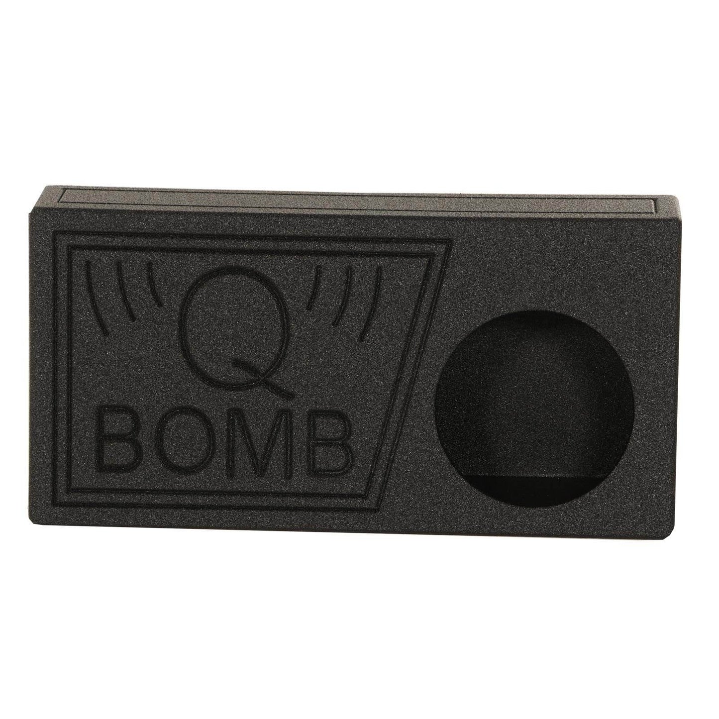 Qpower qbomb single 10" vented subwoofer box with black bedliner spray (2 pack)