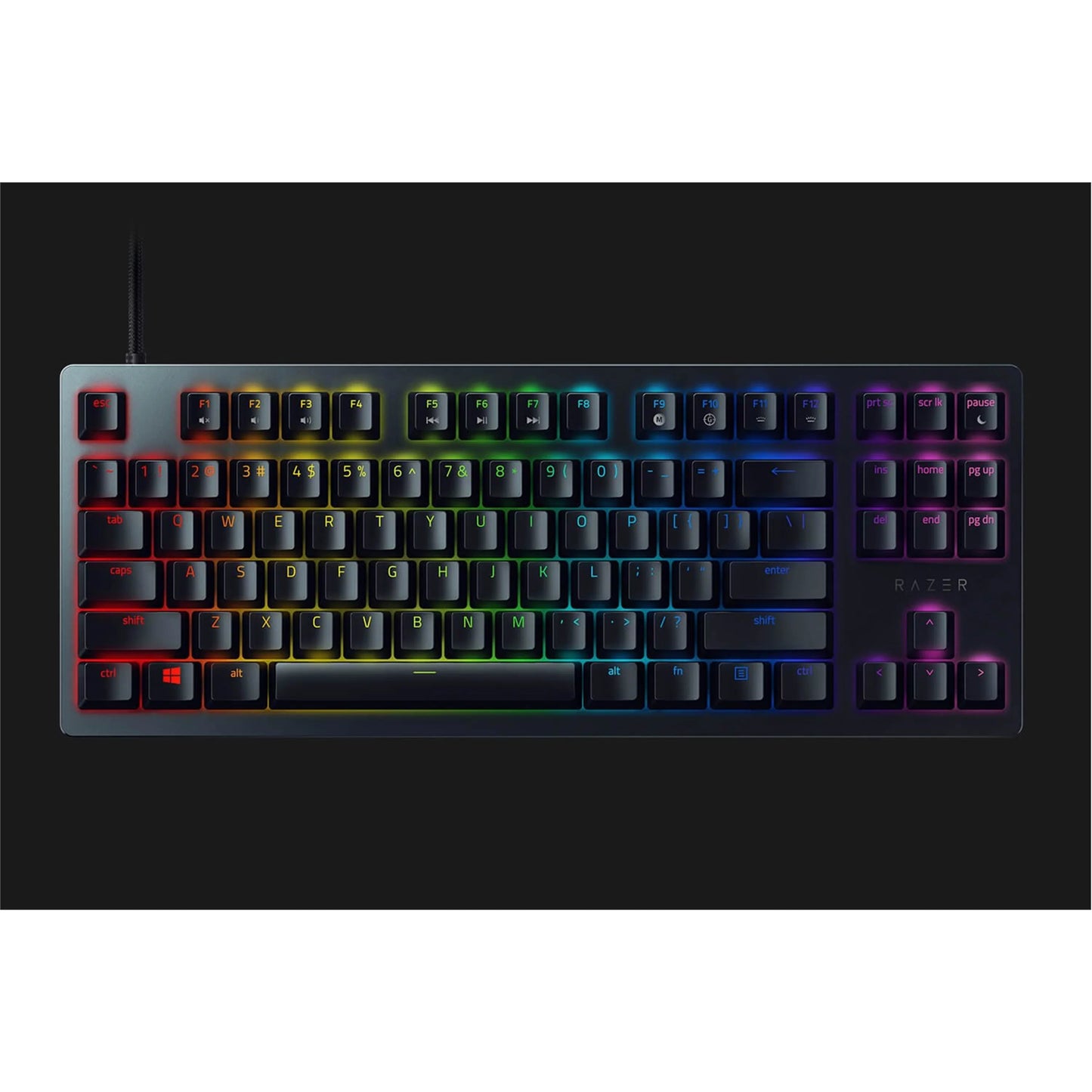 Razer huntsman tournament edition gaming keyboard, w/ linear optical switches & chroma rgb lighting (used)