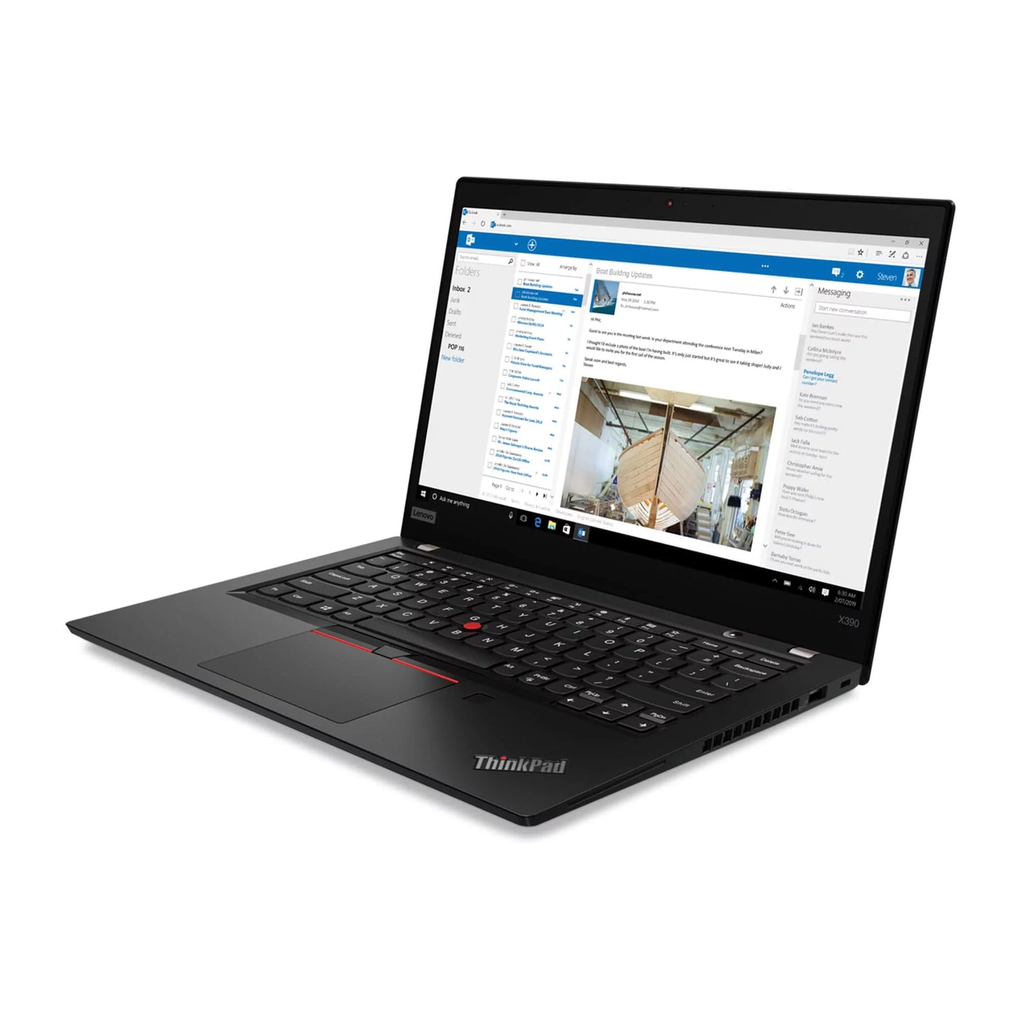 Restored lenovo thinkpad x390 13.3" notebook computer core i5 1.60 ghz 16gb 512 gb ssd w10p touch (refurbished)