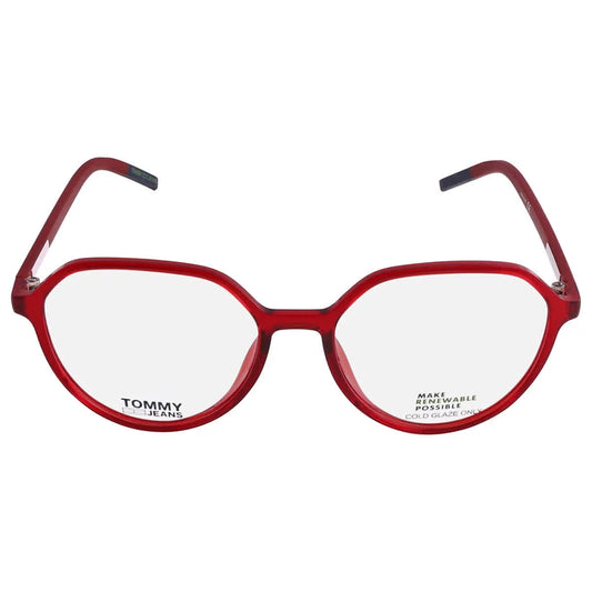 Tommy hilfiger tj 0011 0c9a 00 women's red oval frame eyeglasses