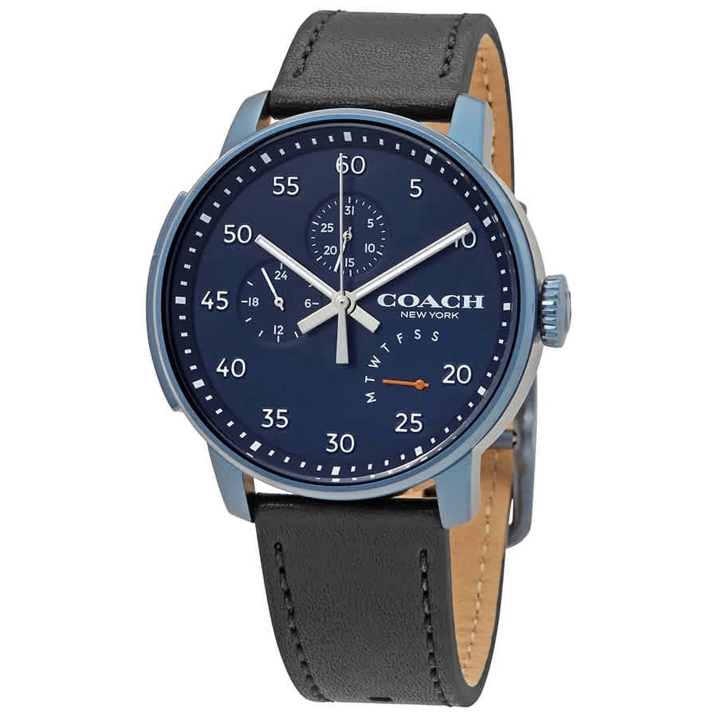 Coach men's bleecker blue dial multifunction watch 14602353