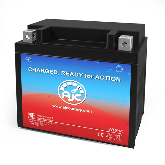 Yamaha pz50fx phazer fx 500cc 12v snowmobile replacement battery (2007) - this is an ajc brand replacement