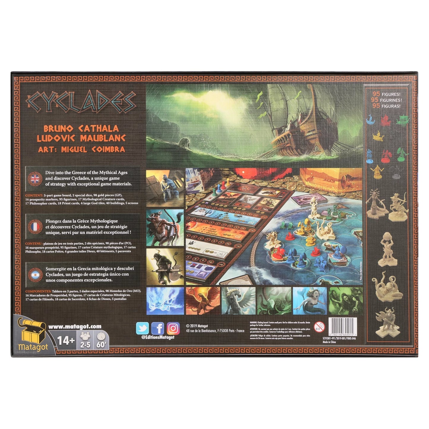 Cyclades strategy board game for ages 14 and up, from asmodee