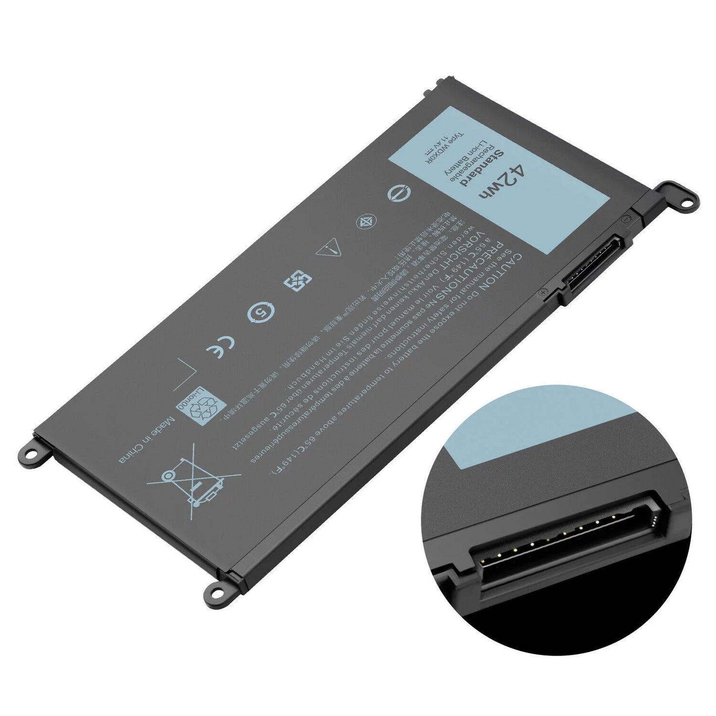 4cell wdx0r notebook computer battery for dell inspiron 13-5000 13-7000 15-5000 15-7000 new