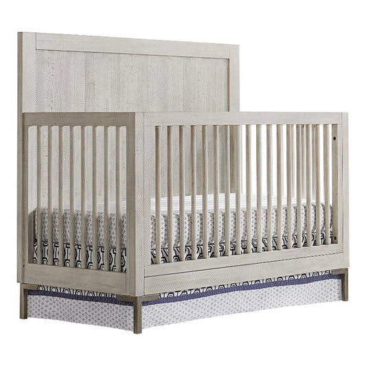 Westwood design beck modern wood convertible crib in willow gray finish