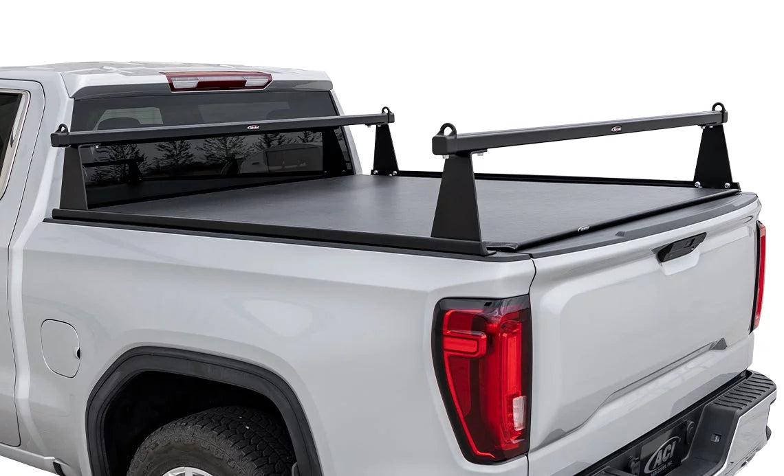 Adarac 2019-2022 fits ford ranger 5' matte black aluminum m-series truck bed racks f4010082