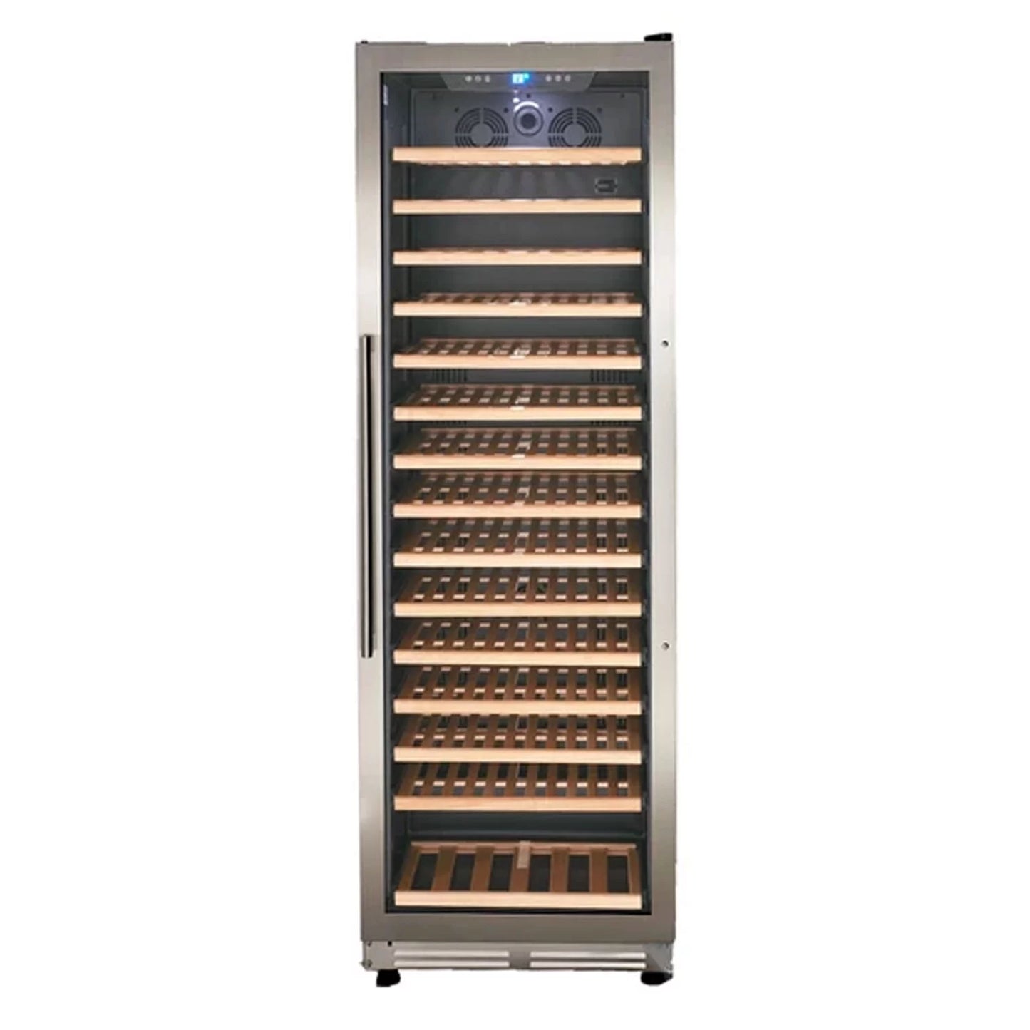 Avanti freestanding single zone wine chiller cooler fridge, stainless steel