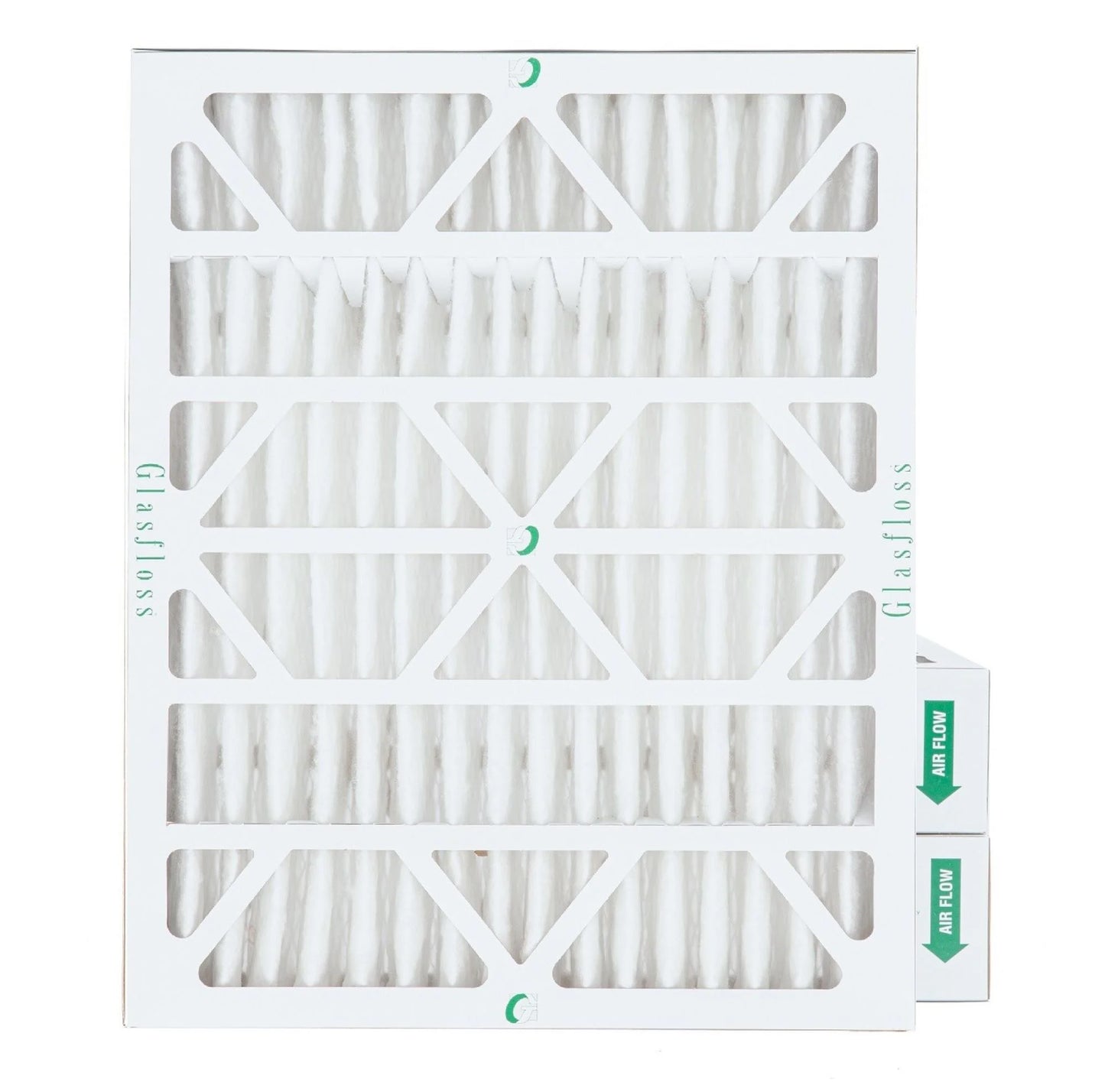 20x24x4 merv 10 pleated ac furnace air filters by glasfloss industries. ( 3 pack ) exact size: 19-3/8 x 23-3/8 x 3-3/4