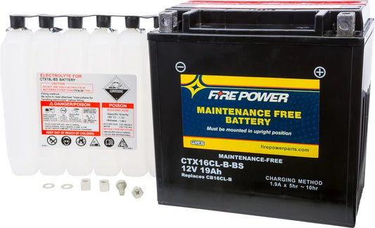 Fire power maintenance free battery compatible with yamaha waverunner iii (wra700) 1994-1997