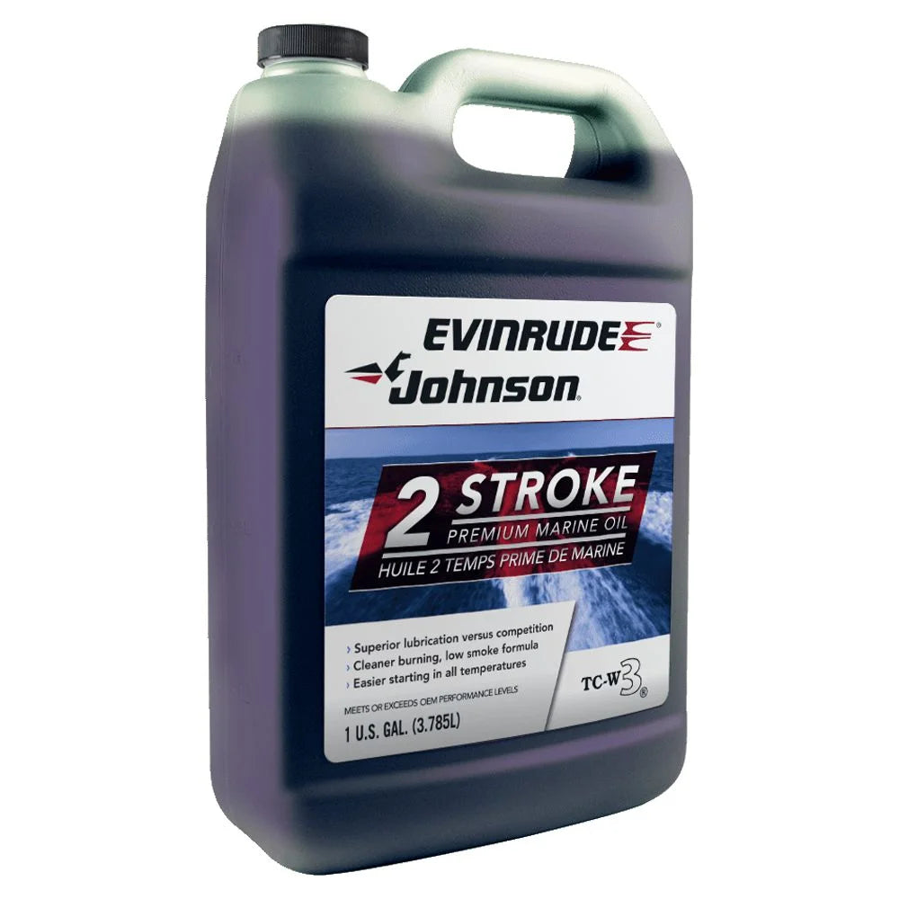 Evinrude johnson outboard premium mineral 2-stroke engine oil, 1 gallon