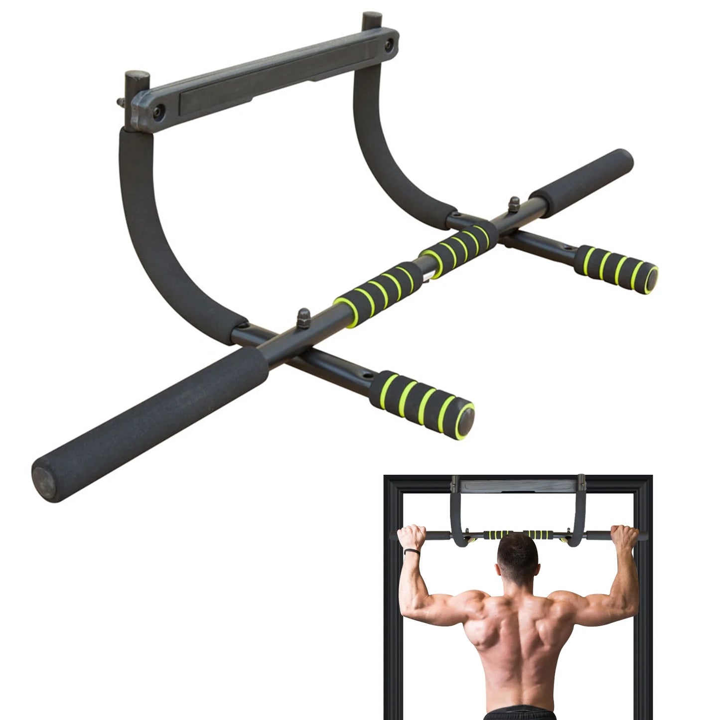 Wide & narrow pull-ups sponge grip high-quality service pull-up bar home gym