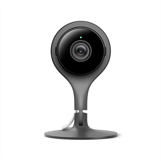 Google nest cam indoor - wired indoor camera for home security - control with your phone and get mobile alerts - surveillance camera with 24/7 live video and night vision