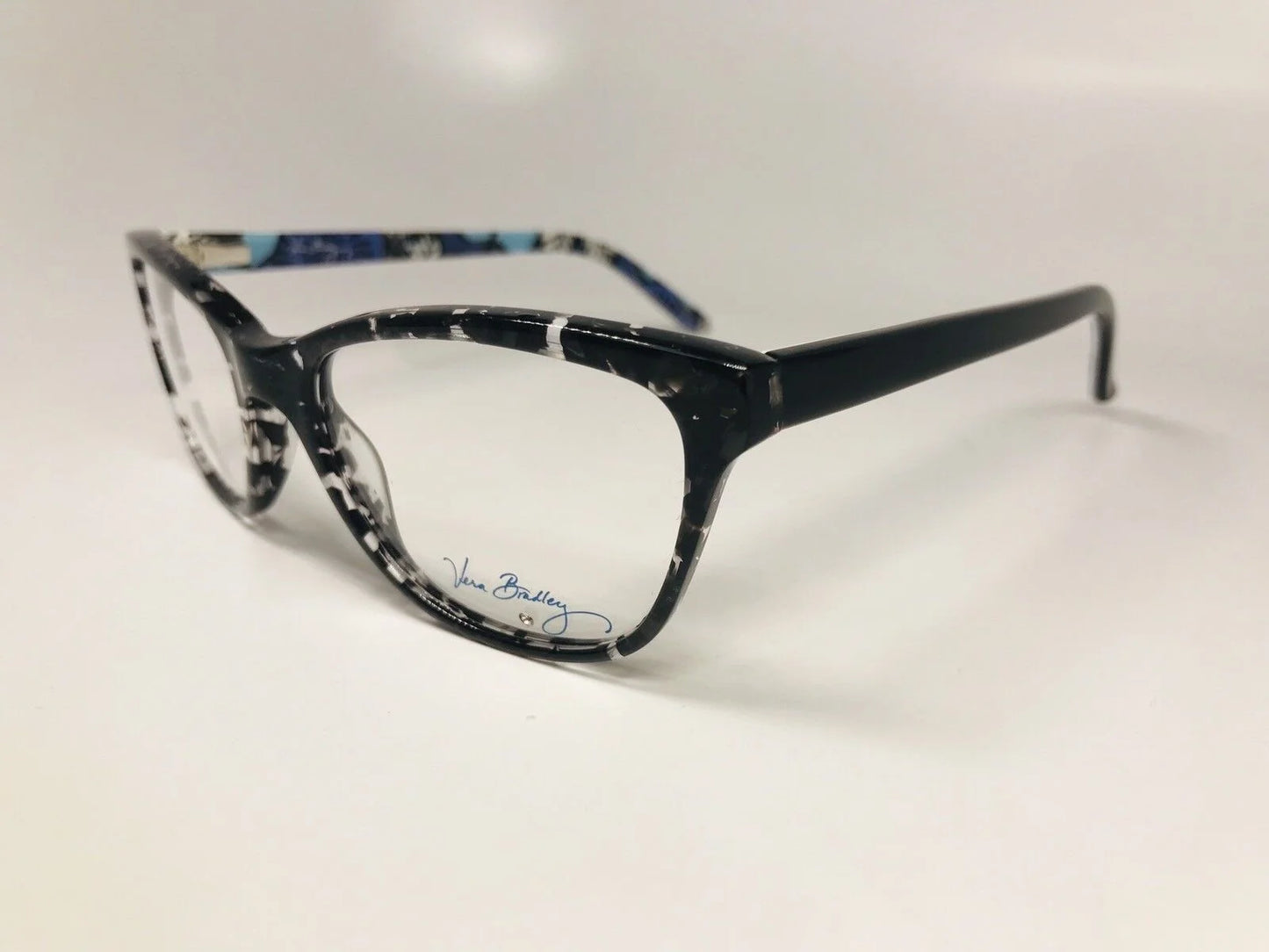 New authentic vera bradley emerson blue bayou eyeglasses 53mm with case