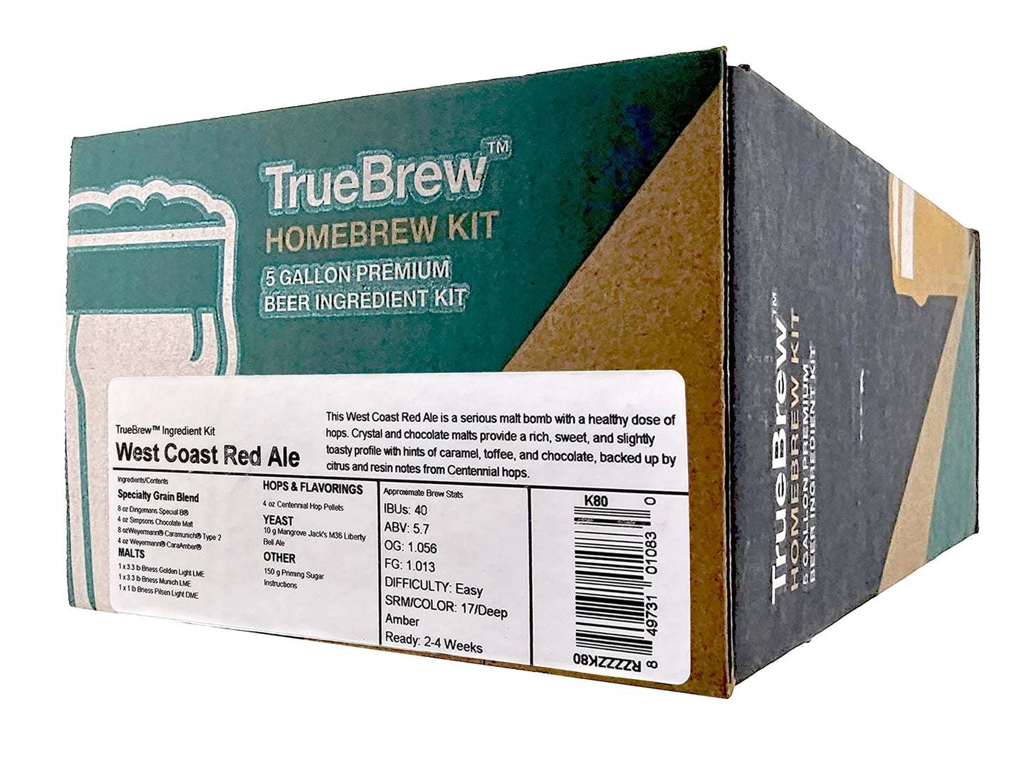 West coast red ale truebrew™ ingredient kit