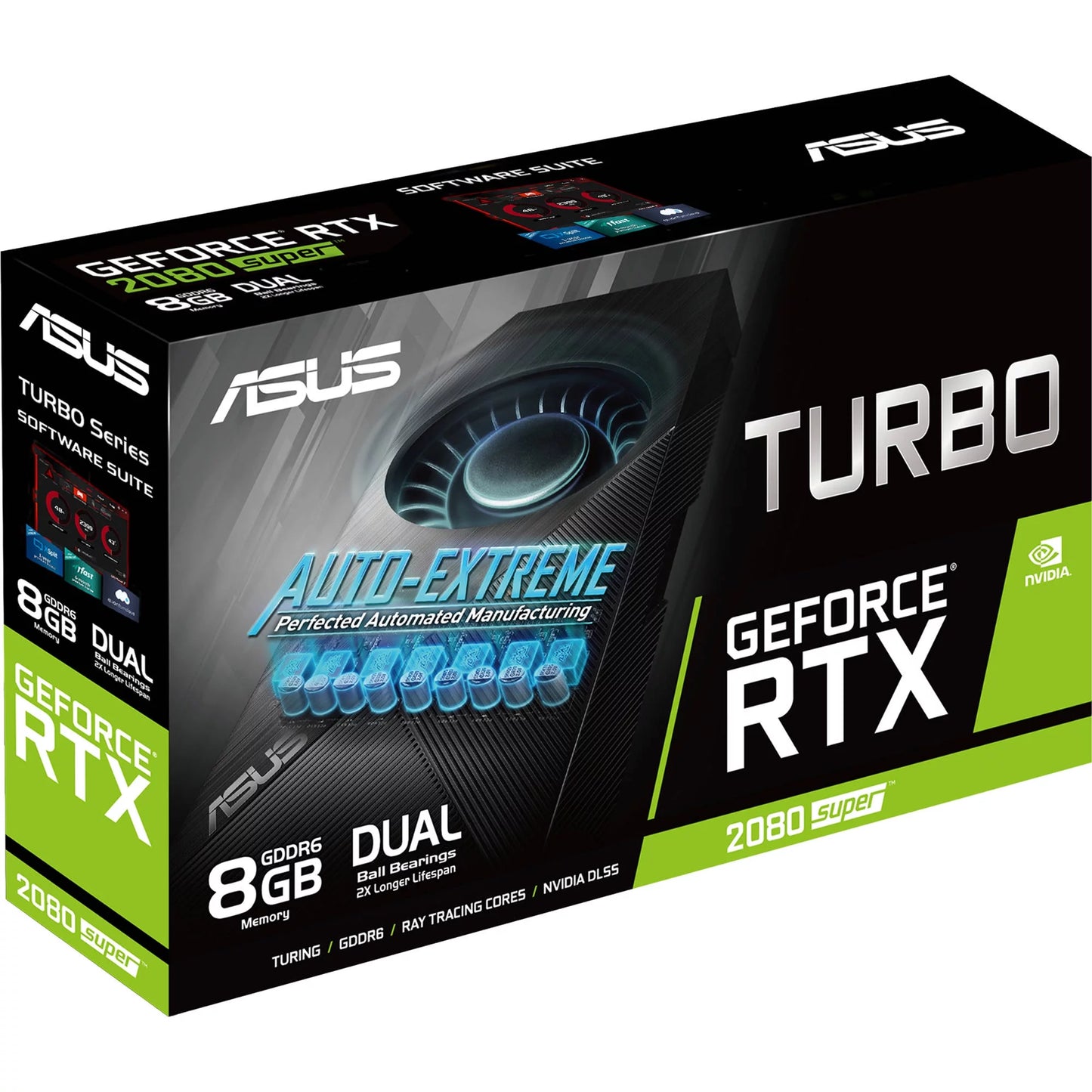 Asus 8gb geforce rtx 2080 super evo turbo graphic cards, black