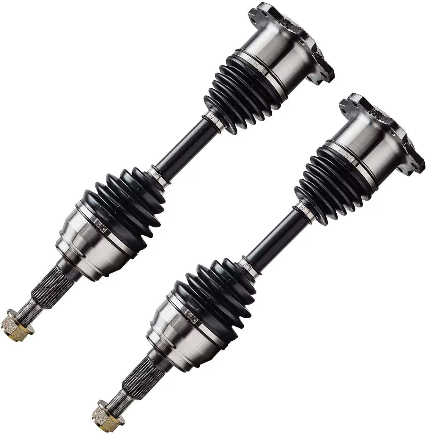 Detroit axle - 4wd front cv axle shafts replacement for chevy gmc k1500 k2500 pickup tahoe yukon fits select: 1999-2000 chevrolet silverado c1500, 2005-2006 chevrolet silverado k1500