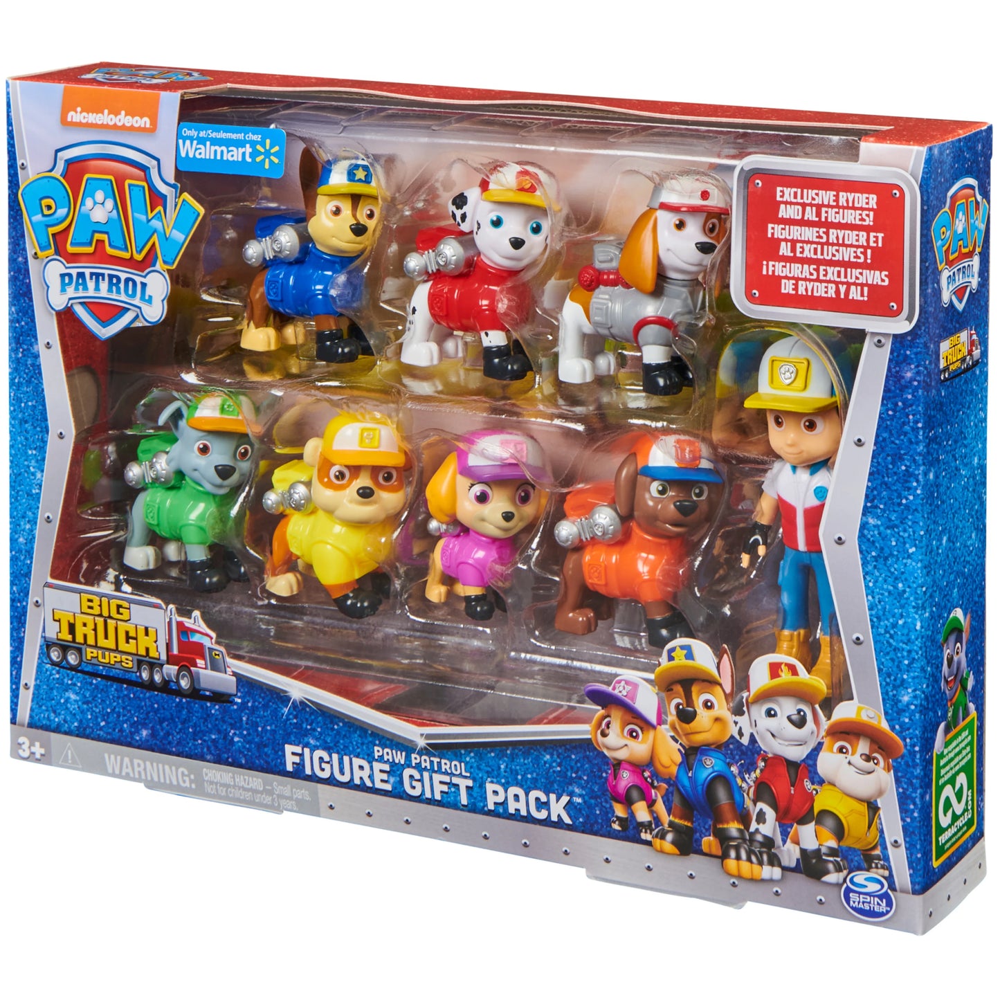 Paw patrol, big truck pups 8 piece figure gift pack