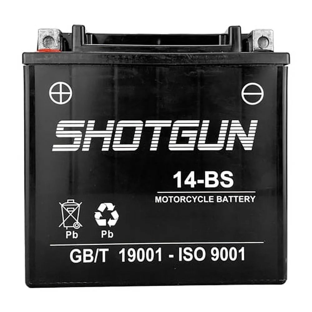 Shotgun ytx14-bs replacement powersports battery for bmw 2017 2018 r nine t pure