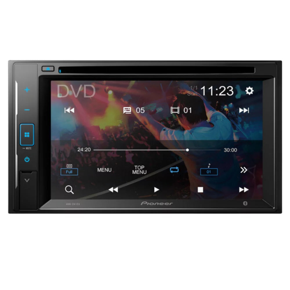 New pioneer avh-241ex 6.2" dvd receiver with amazon alexa and backup bullet camera