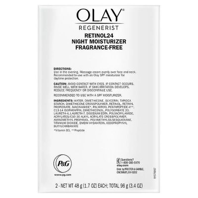 Olay regenerist retinol 24 night facial moisturizer (1.7 fl. oz., 2 pk.)