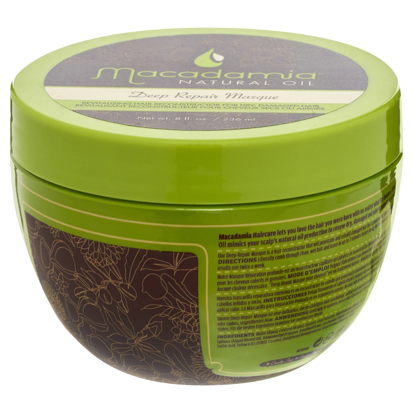 Deep repair masque by macadamia oil for unisex - 8.5 oz masque