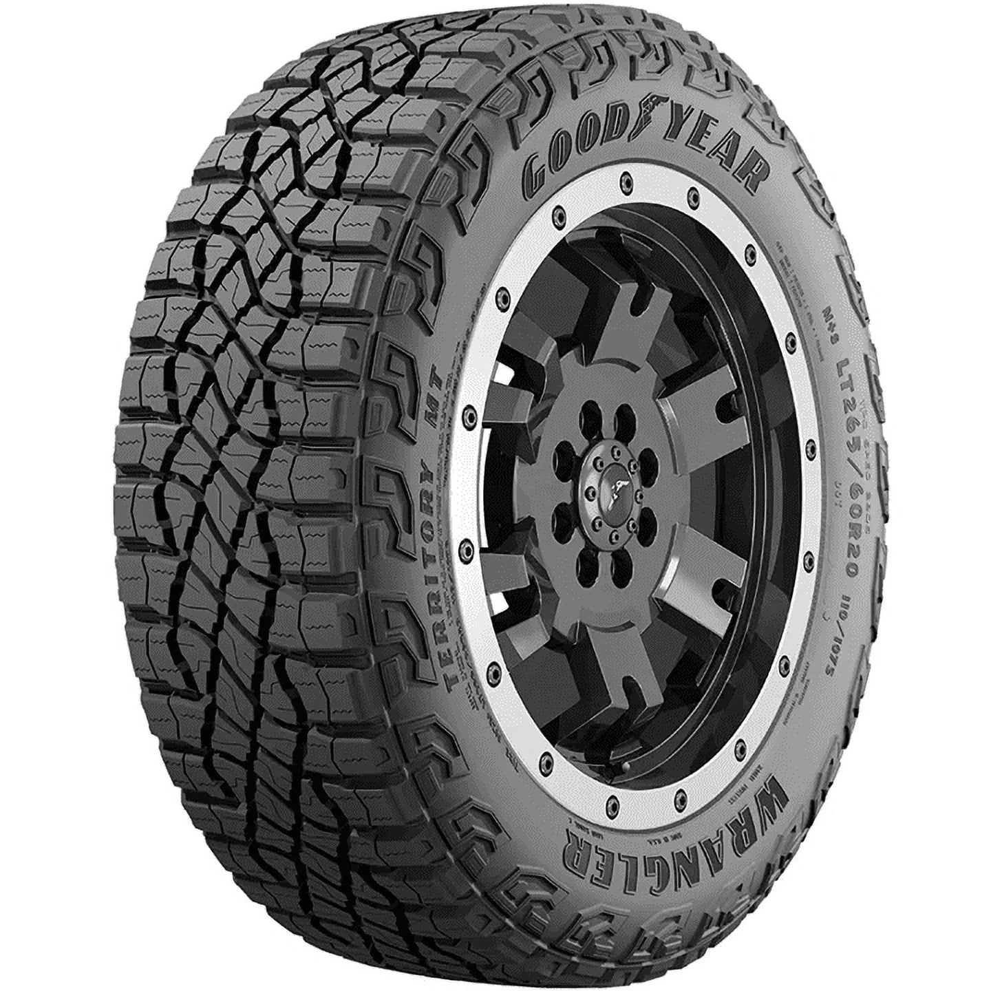 Goodyear wrangler territory mt lt315/70r17 113s all-terrain tire fits: 2017-22 ford f-150 raptor, 2022-23 ford bronco everglades