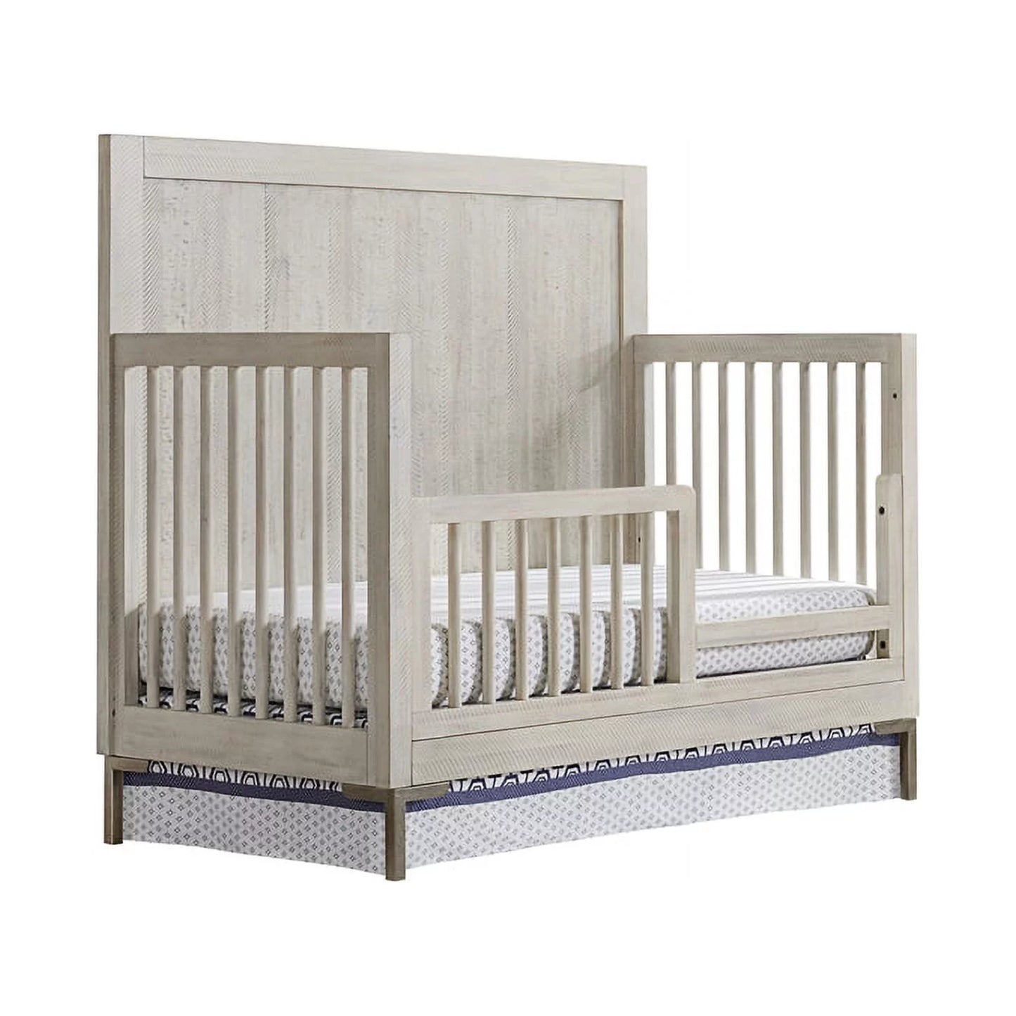 Westwood design beck modern wood convertible crib in willow gray finish