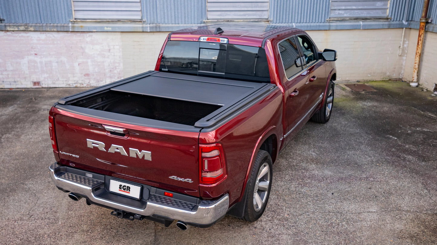 Egr 2019-2024 fits dodge ram 1500 sport slt sxt crew cab pickup short box non rambox rolltrac electric retractable bed cover rt038811e