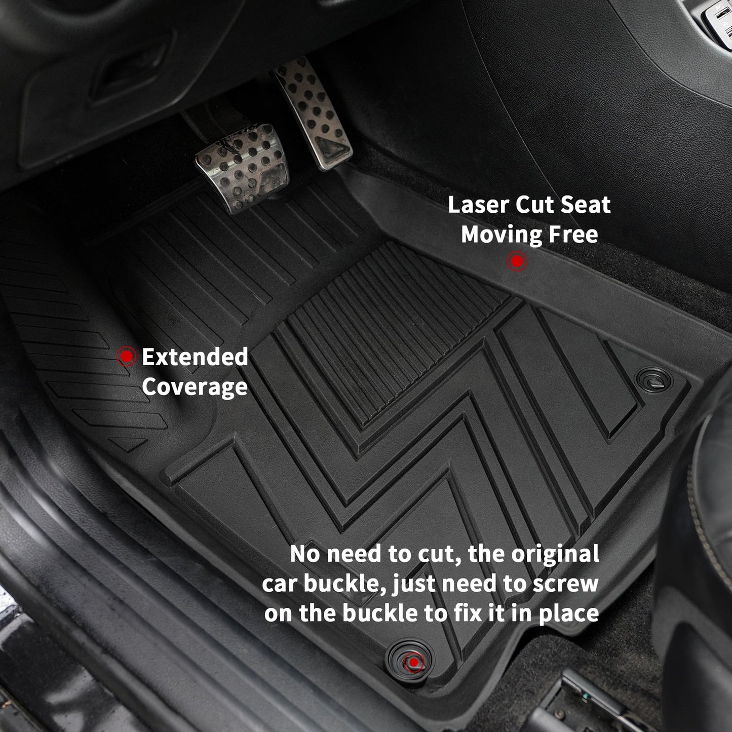 Floor mats compatible with 2019-2023 jeep cherokee cargo liner trunk mat tpe all weather back seat cover protector 2022 cherokee accessories (trunk mat+backrest mats+floor mats)