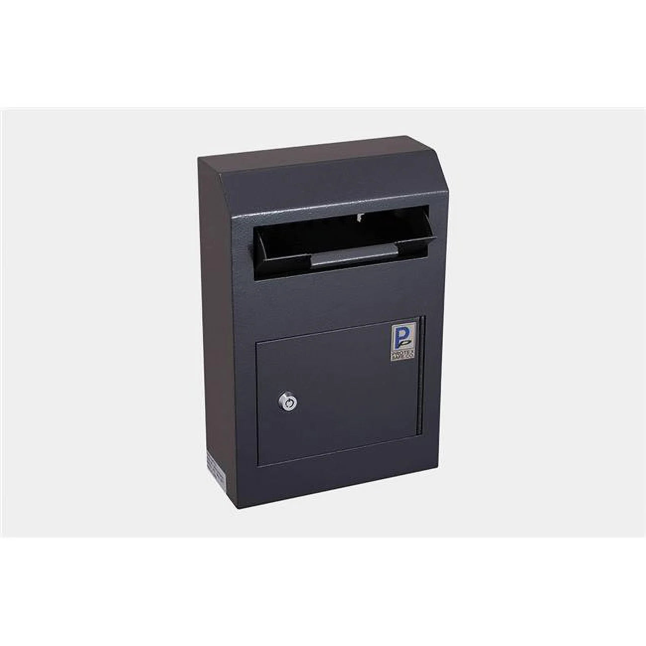 Protex safe  313 cu ft. wall-mount locking payment drop box security safe locker&#44; black