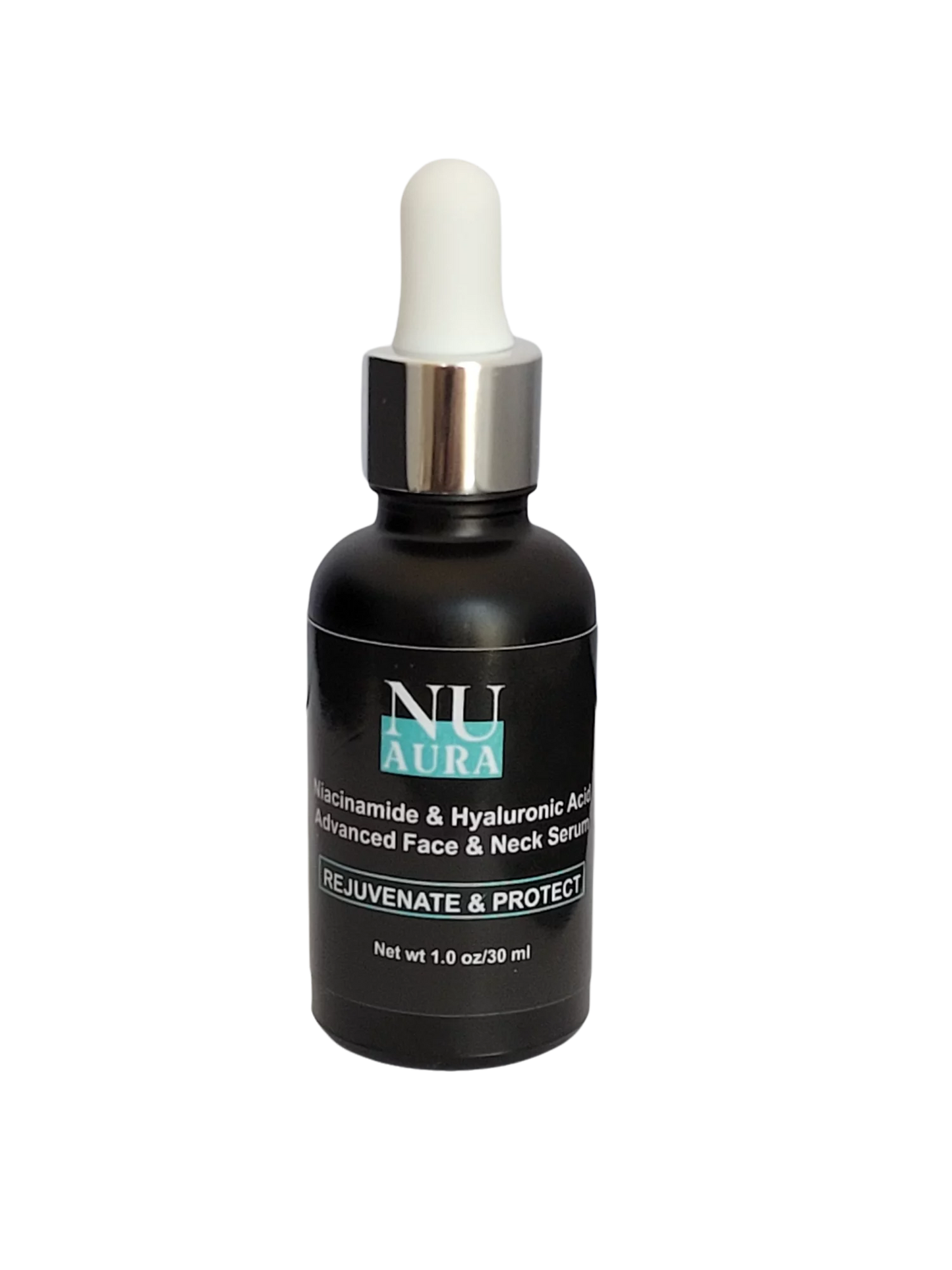 Nu aura skincare niacinamide & hyaluronic acid advanced face serum 1 oz