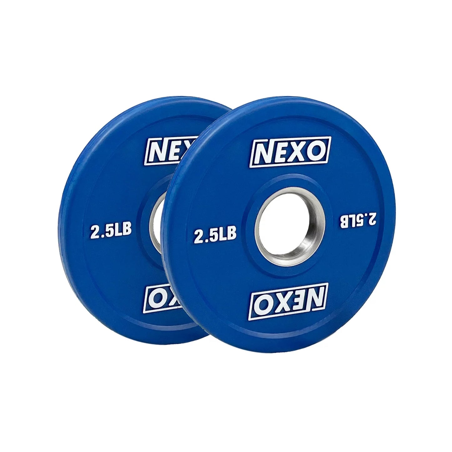 Nexo color 175lb rubber bumper plate set - premium matte finish 2x 45lb 2x 25lb 2x 10lb 2x 5lb & 2x 2.5lb colored cross training weight plates