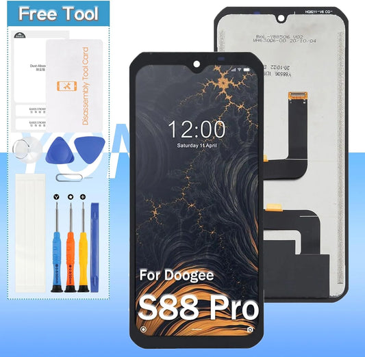 For doogee s88 pro /s88 plus screen replacement 6.3" lcd display touch digitizer assembly with tools