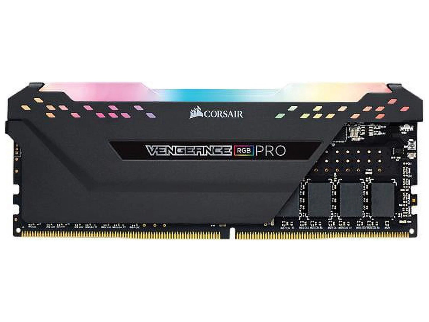 Corsair vengeance rgb pro 16gb (2x8gb) ddr4 3200mhz c16 led desktop memory - black