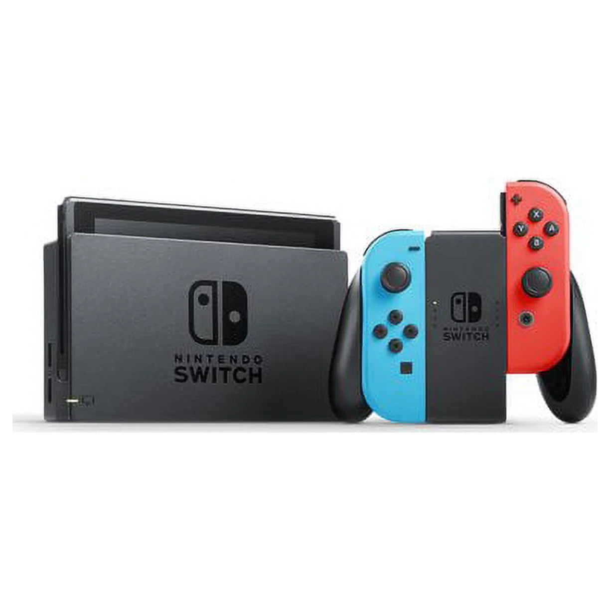 Nintendo switch with blue & red joy-con, mario kart 8 deluxe & 3 month membership bundle with ptech spinner