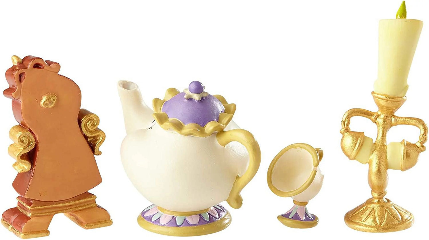 Disney showcase lumiere mrs. potts chip and cogsworth figurine set qgm19620