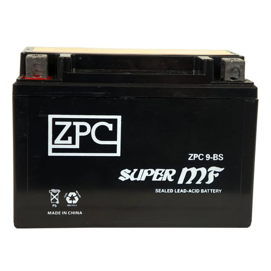 Zpc ytx9-bs atv battery for polaris predator, outlaw 500cc 03-'06