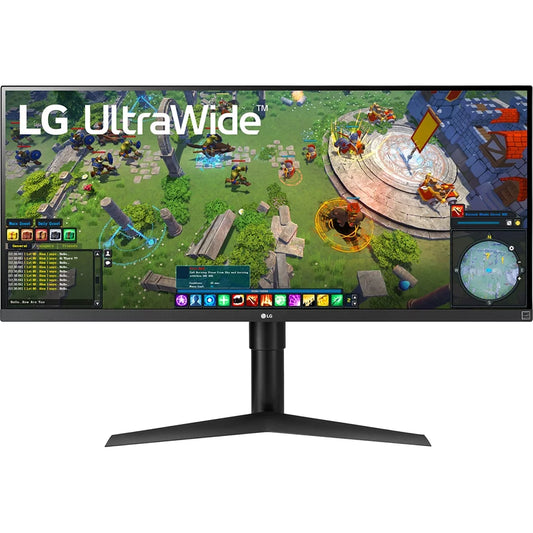 Open box lg 34wp65g-b ultrawide monitor 34" 21:9 full hd (2560 x 1080) ips display, vesa displayhdr 400, amd freesync, height and tilt adjustable stand - black