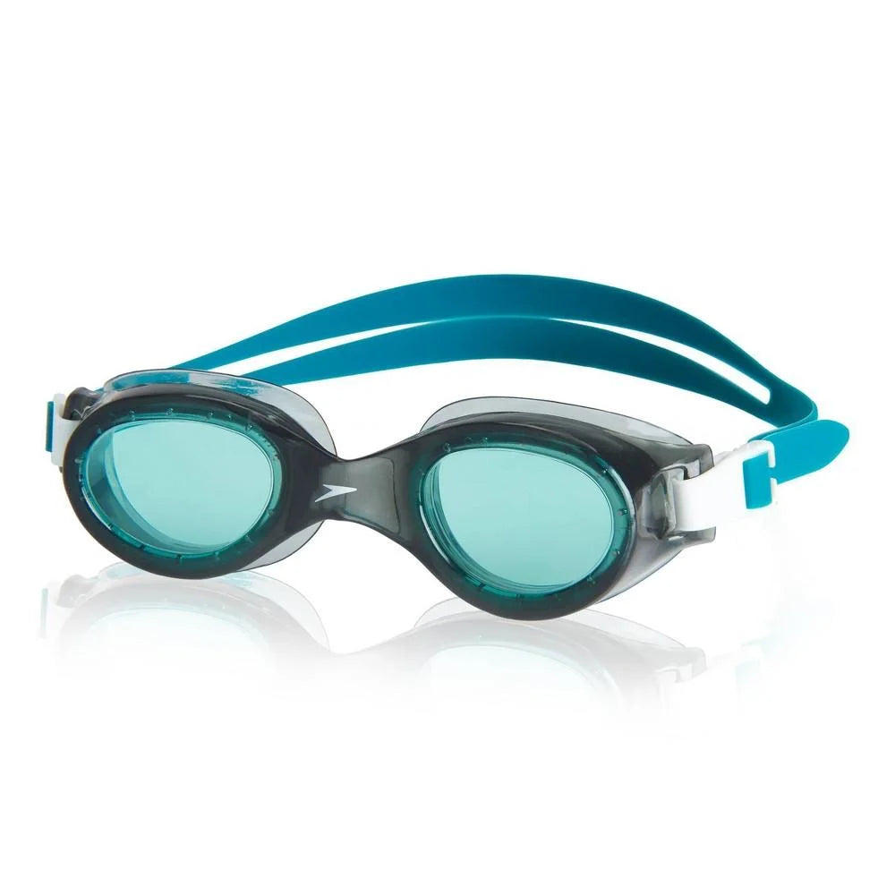 Speedo adult boomerang goggle - cool gray/jade