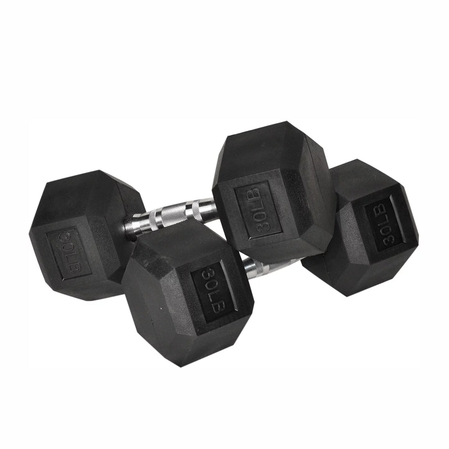 Atixel barbell set of 1 hex rubber dumbbell with metal handles pair of 1 heavy dumbbell