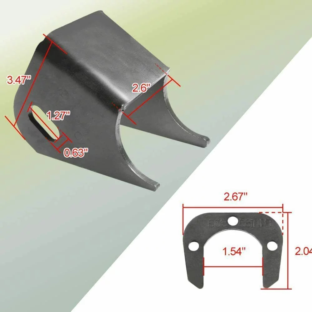 Elitewill 2x front lower control arm brackets axle side mount bracket for jeep tj xj zj mj