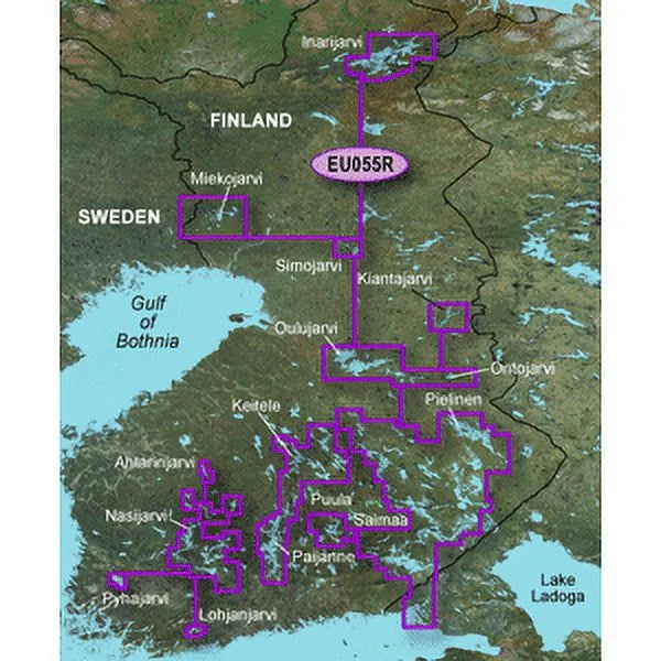 Garmin bluechart g3 hd - hxeu055r - finnish lakes - microsd/sd