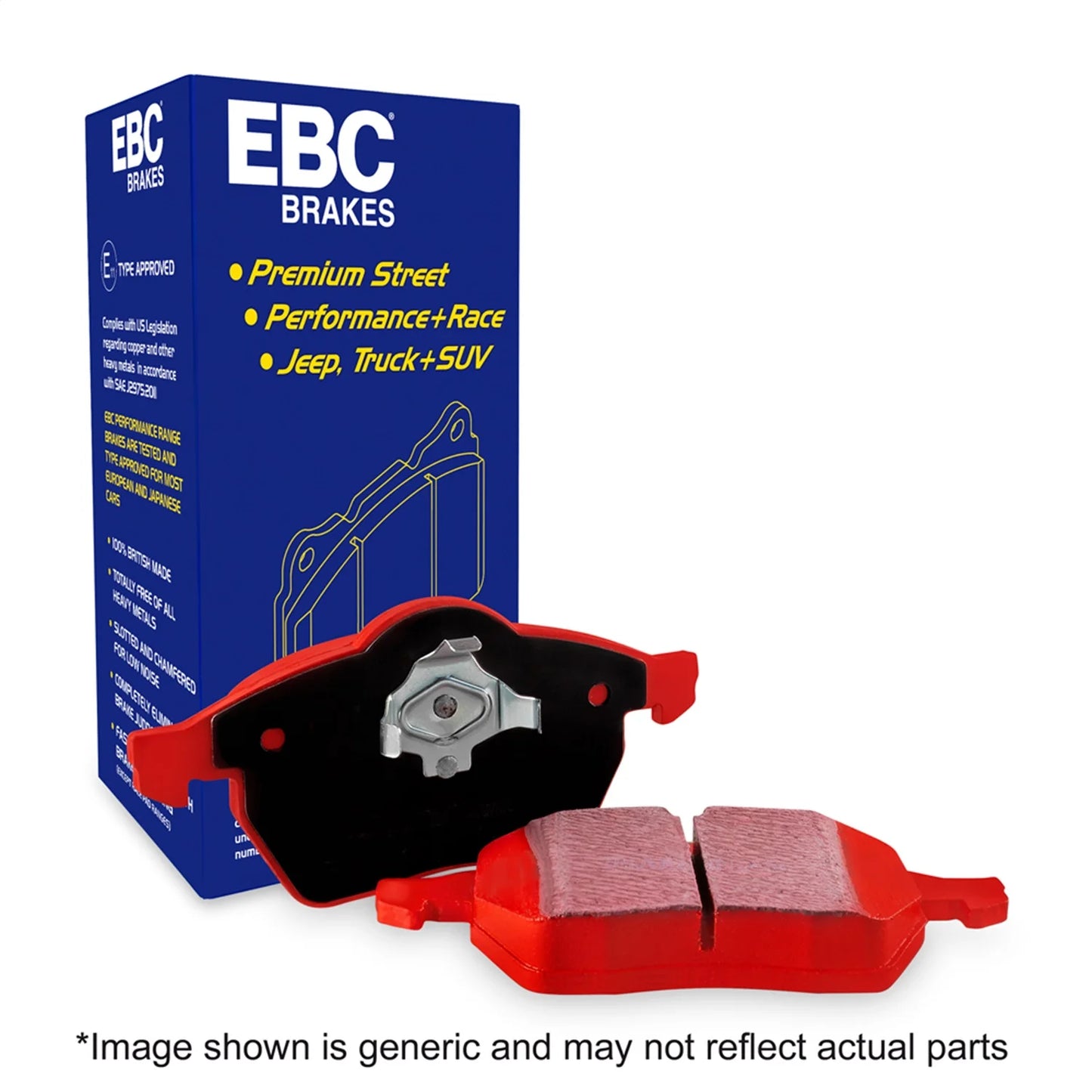 Ebc brakes redstuff premium fast street pad for all engine sizes fits select: 2018-2022 alfa romeo stelvio, 2017-2022 alfa romeo giulia