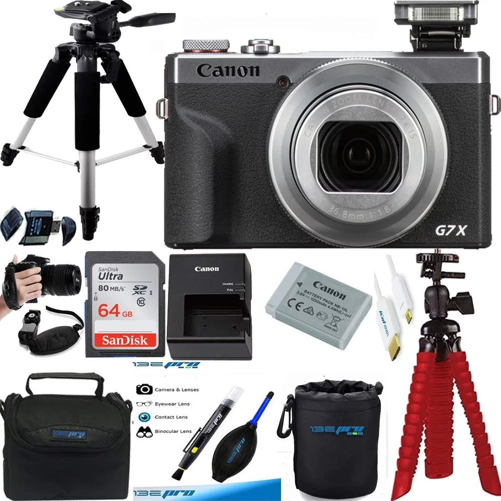 Canon - powershot g7 x mark iii 20.1-megapixel digital camera - silver - premium accessories bundle - international version