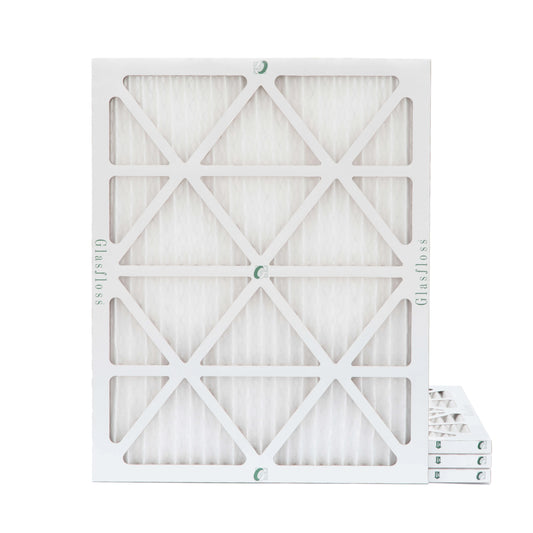 Glasfloss zl 20x22x1 merv 10 pleated ac furnace air filters. box of 4. exact size: 19-1/2 x 21-7/8 x 7/8