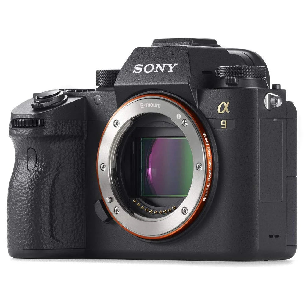 Sony alpha a9 mirrorless camera ilce9/b with sony fe 24-70mm lens, soft bag, additional battery, 64gb memory card, card reader , plus essential accessories