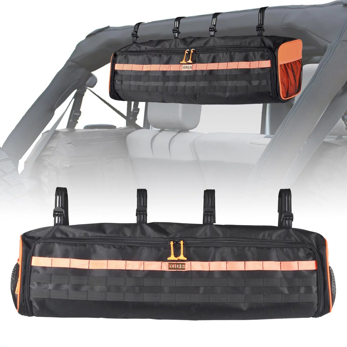 Roll bar storage bag high capacity interior accessories car trunk organizer box case for lj tj jk jl 1955