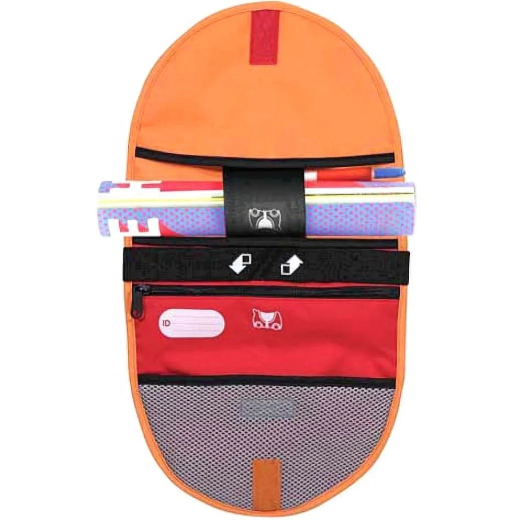 Trunki carrying case school stationery, orange, red